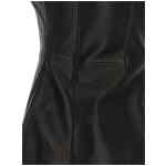 Balmain Maxi Zip Leather Dress