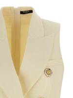 Balmain Gold And Gold Coin Vest