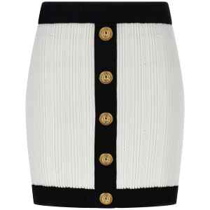 Balmain Two-tone Miniskirt