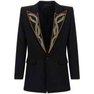 Balmain Leaf Embroidery Blazer