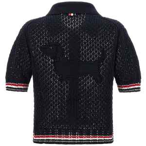 Thom Browne Hector Pointelle Polo Shirt