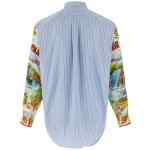 Comme Des Garcons Shirt Patterned Sleeve Shirt