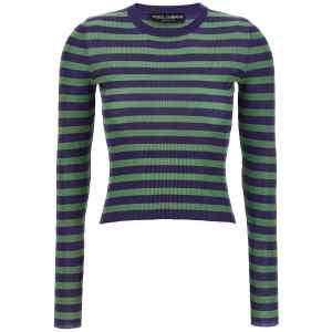 Dolce & Gabbana Striped Viscose Sweater