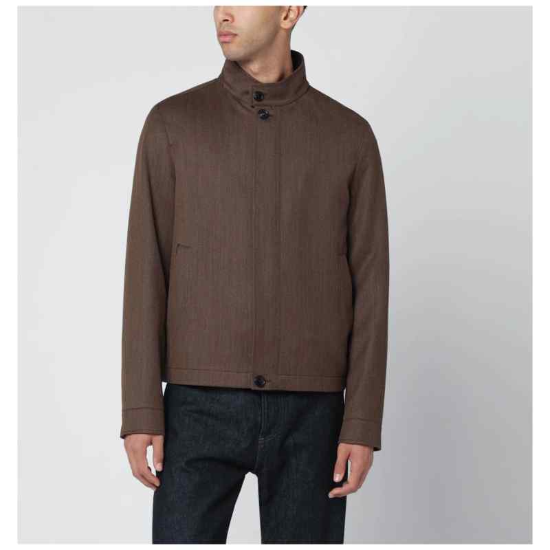 ZEGNA Brown wool jacket ZEGNA Brown wool jacket