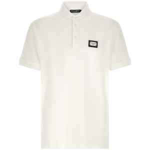 Dolce & Gabbana Logo Plate Polo Shirt