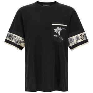Dolce & Gabbana Silk Detail T-shirt