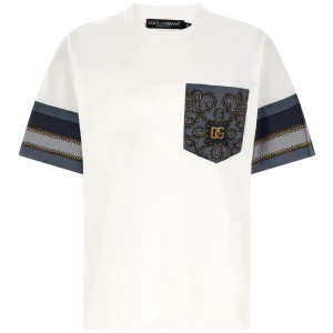 Dolce & Gabbana Cargo Silk Insert T-shirt