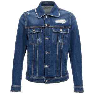 Dolce & Gabbana Denim Jacket With Used Effect