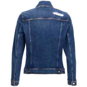 Dolce & Gabbana Denim Jacket With Used Effect