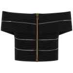 Balmain Off-the-shoulder Crop Top
