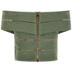 Balmain Off-the-shoulder Crop Top