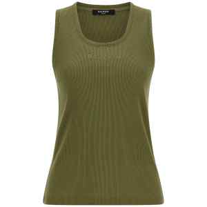 Balmain Logo Embroidery Tank Top
