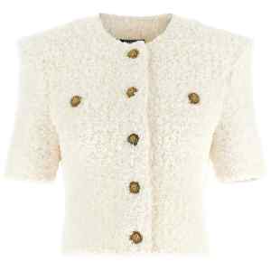 Balmain Cardigan Tweed Plumetis