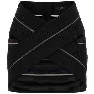 Balmain V-shaped Waist Skirt