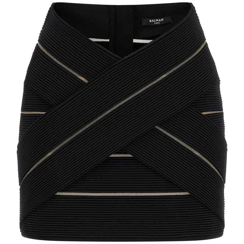 GF0LBB48KJ750PA_01_M_2026-03-10T09-54-38.966Z-4 Balmain V-shaped Waist Skirt