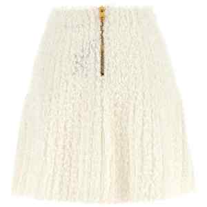 Balmain Plumetis Tweed Skirt