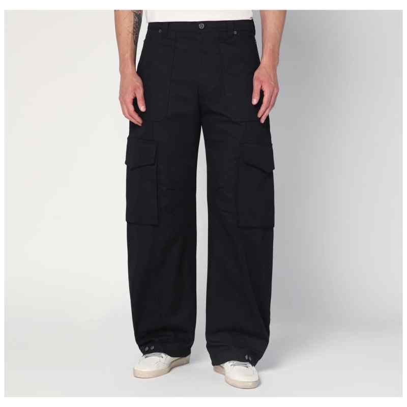 Golden Goose Black cargo pants in cotton blend