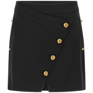 Elisabetta Franchi Jewel Button Skirt
