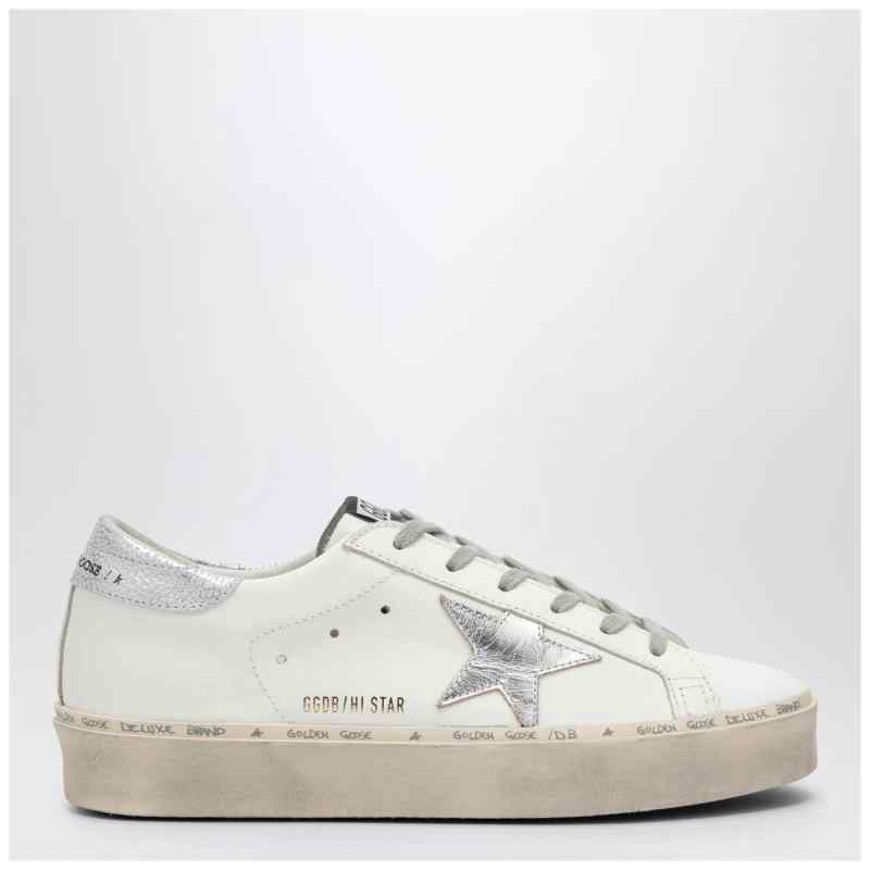 Golden Goose White/silver Hi-Star sneakers