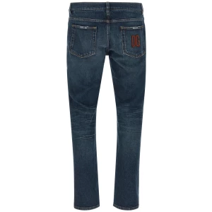 Dolce & Gabbana Logo Patch Jeans