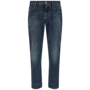 Dolce & Gabbana Logo Embroidery Jeans