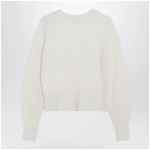 Max Mara Ivory sweater in stretch cashmere knit