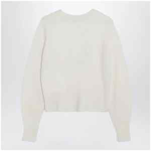 Max Mara Ivory sweater in stretch cashmere knit