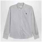 Ami Paris Ami De Coeur striped white shirt