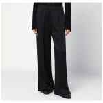 Jil Sander Black satin palazzo pants