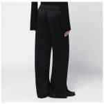 Jil Sander Black satin palazzo pants