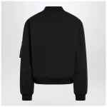 Jil Sander Dark blue zipped bomber jacket