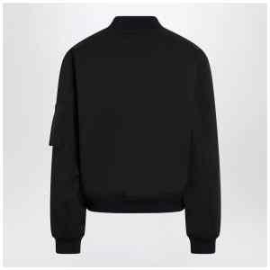 Jil Sander Dark blue zipped bomber jacket