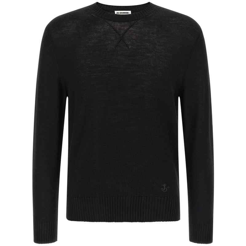 J47GP0189J14772001_01_M_2025-12-18T09-42-41.549Z Jil Sander Logo Embroidery Sweater