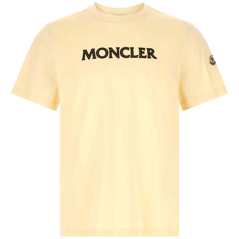 Moncler Flocked Logo T-shirt Moncler Flocked Logo T-shirt