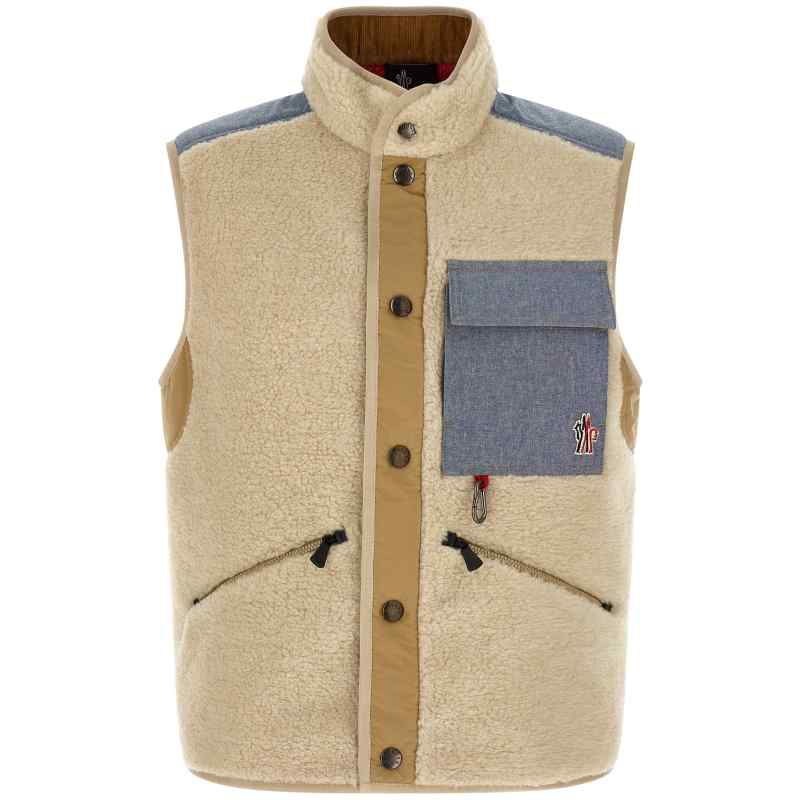 Moncler Grenoble Teddy & Chambray Vest