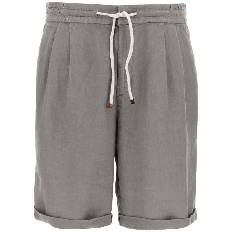 Brunello Cucinelli Linen Bermuda Shorts