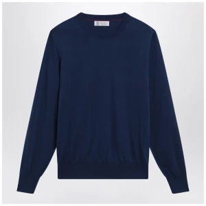 Brunello Cucinelli Blue cotton sweater