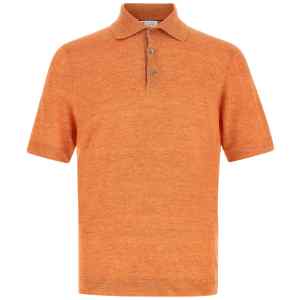 Brunello Cucinelli Linen Cotton Polo Shirt