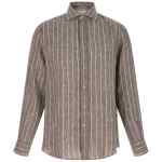 Brunello Cucinelli Pinstriped Canvas Shirt