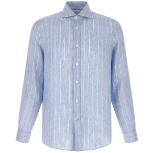 Brunello Cucinelli Striped Linen Shirt