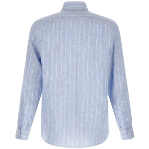 Brunello Cucinelli Striped Linen Shirt