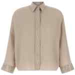Brunello Cucinelli Dazzling Cascade Cuffs Shirt