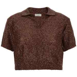 Brunello Cucinelli Knitted Polo Shirt