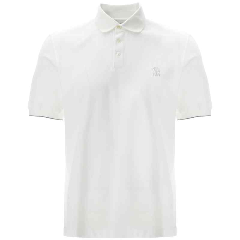Brunello Cucinelli Logo Piqué Polo Shirt Brunello Cucinelli Logo Piqué Polo Shirt