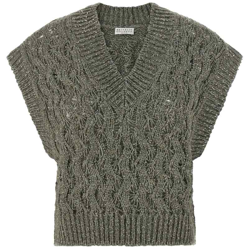 MEA371112C9125_01_M_2026-03-04T09-17-44.828Z-1 Brunello Cucinelli Dazzling Cable Vest