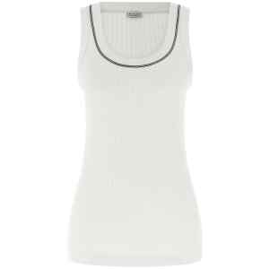 Brunello Cucinelli Shiny Trim Top