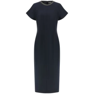 Brunello Cucinelli Precious Collar Dress