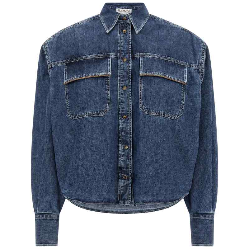 Brunello Cucinelli Shiny Pockets Shirt