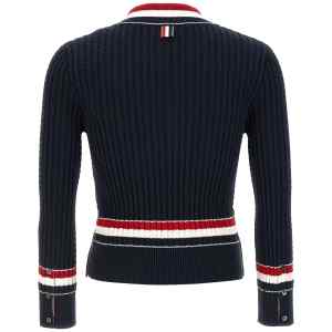 Thom Browne Rwb Intarsia Sweater
