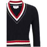 Thom Browne Rwb Intarsia Sweater